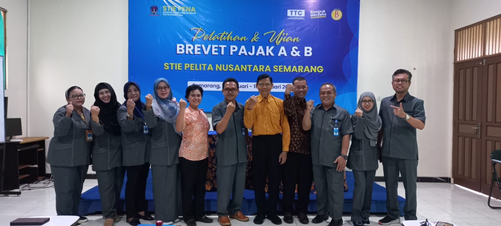 Acara Pembukaan Pelatihan Brevet Pajak A&B - STIE PENA