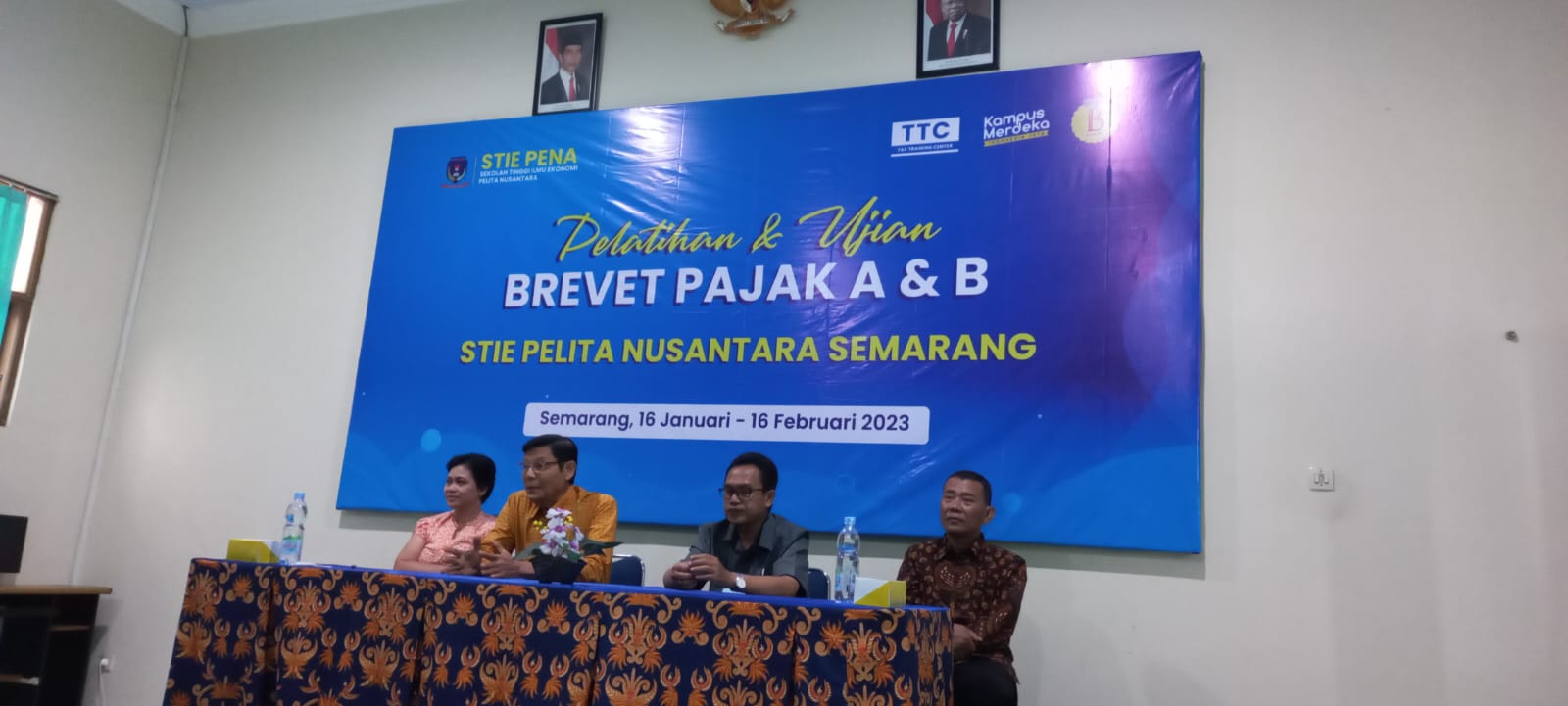 Acara Pembukaan Pelatihan Brevet Pajak A&B – STIE PENA