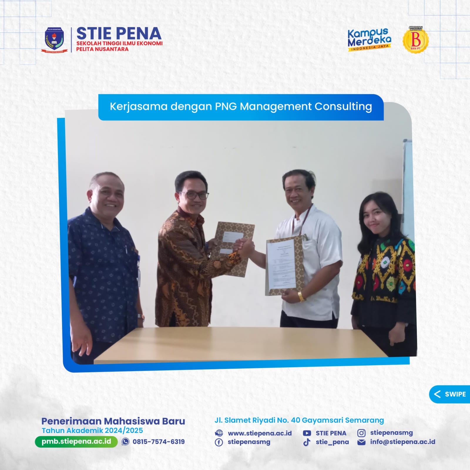 Kerjasama STIE Pelita Nusantara Semarang Dengan PNG Management ...