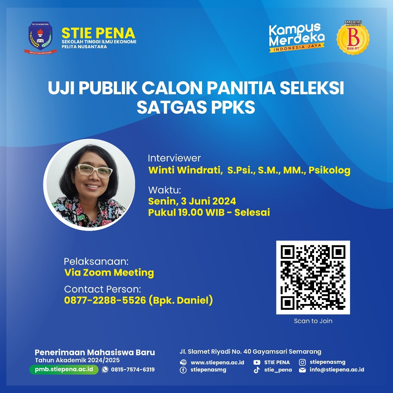 Uji Publik Calon Panitia Seleksi Satgas PPKS