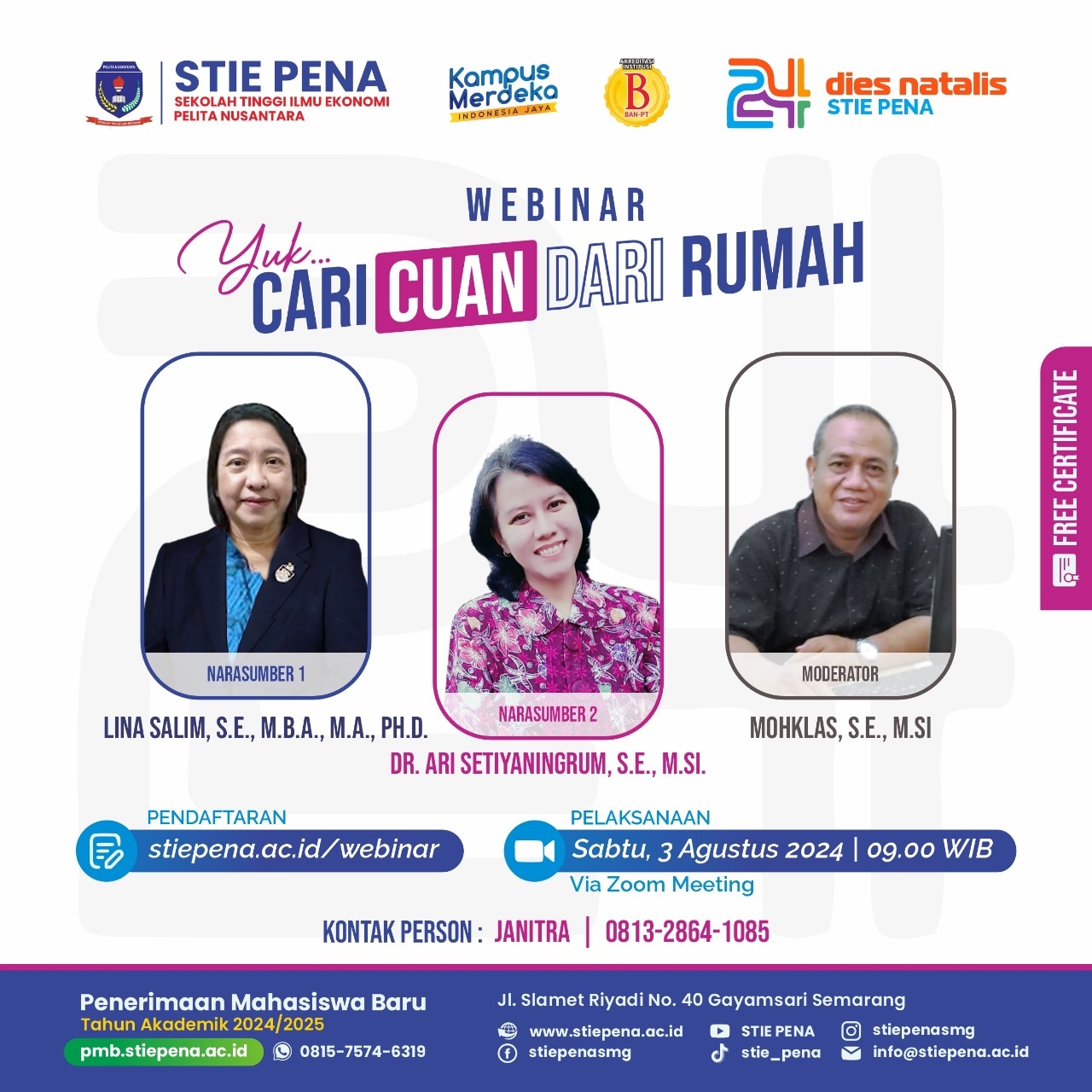 Webinar “Yuk Cari Cuan Dari Rumah”: Membuka Peluang Bisnis di Era Digital